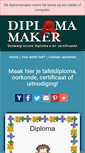 Mobile Screenshot of diplomamaker.nl
