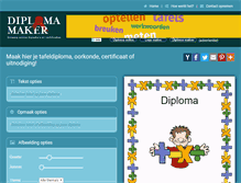 Tablet Screenshot of diplomamaker.nl